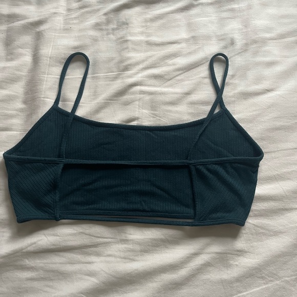 Garage Forest Green Bra Top Open Back - Picture 2 of 2